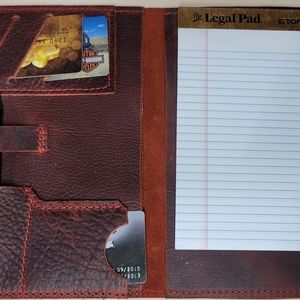 Leather travel journal